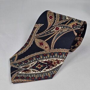 Christian Dior Monsieur All Silk Fabric Woven Tie Made in Italy Paisley 57"×3.75